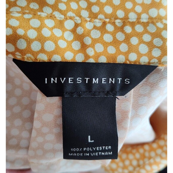 Investments Ombre Button Up Blouse - size L - Picture 2 of 2